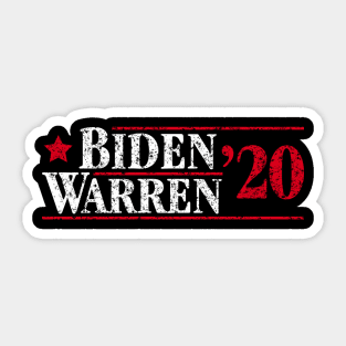 Joe Biden and Elizabeth Warren on the one ticket? Sticker